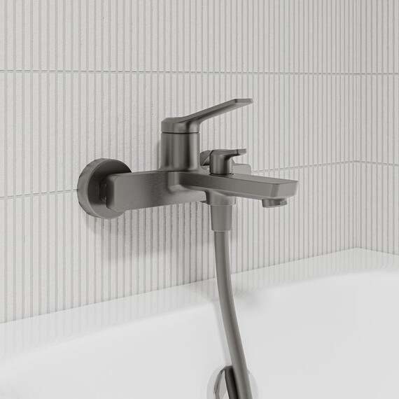 Смеситель для ванны Iddis Parker PARGM00i02WA, графит матовый фото 3