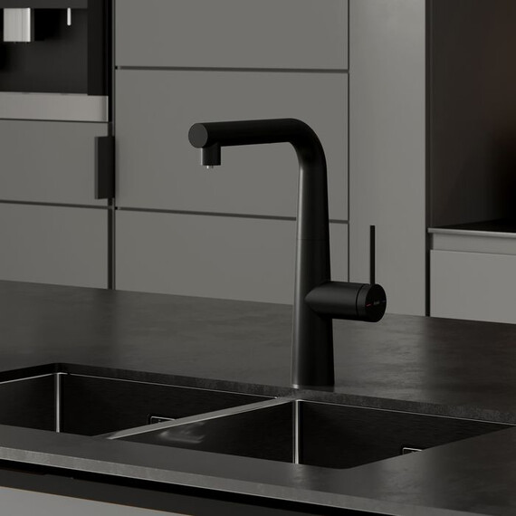 Смеситель для кухни Iddis Pure PURBLPFi05N, чёрный матовый фото 6