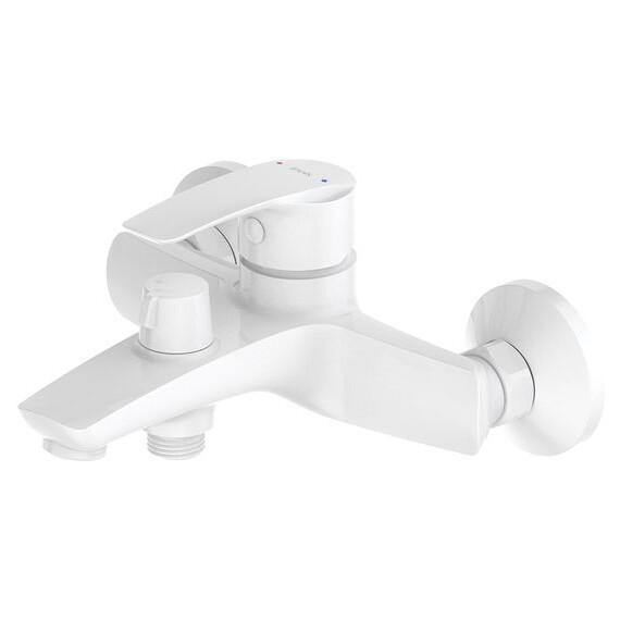 Смеситель для ванны Iddis Ray RAYWT02i02WA, белый матовый фото 