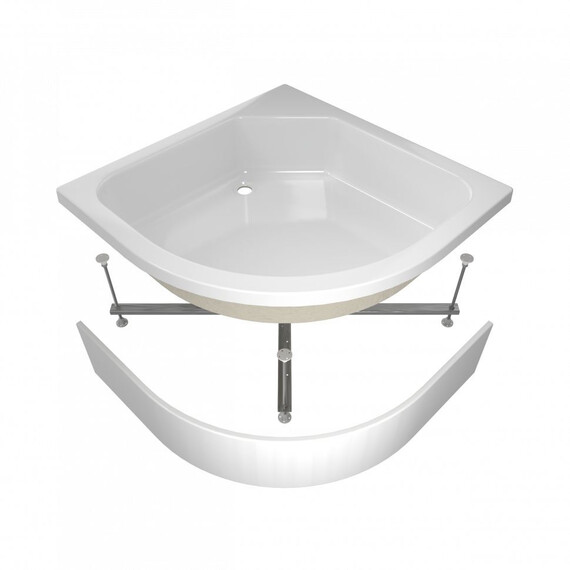 Поддон акриловый Тритон ПД7 100х100 см (каркас и панель в комплекте) фото 2