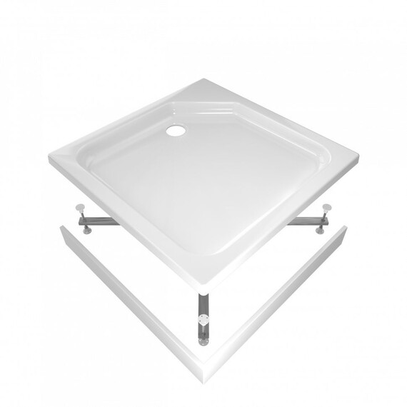 Поддон акриловый Тритон ПД27 100x100 см (каркас и панель в комплекте) фото 3