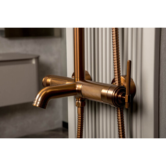 Душевая стойка Boheme Eterna 178-BRB, бронза брашированная фото 2