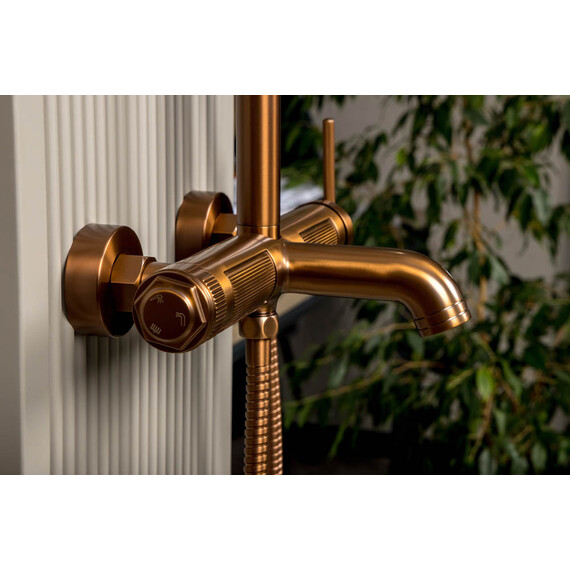 Душевая стойка Boheme Eterna 178-BRB, бронза брашированная фото 4