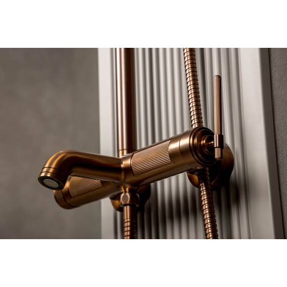 Душевая стойка Boheme Eterna 178-BRB, бронза брашированная фото 3