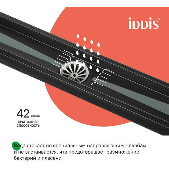 Трап Iddis Perfex 60 см 975B6BL20DZ, чёрный фото 13