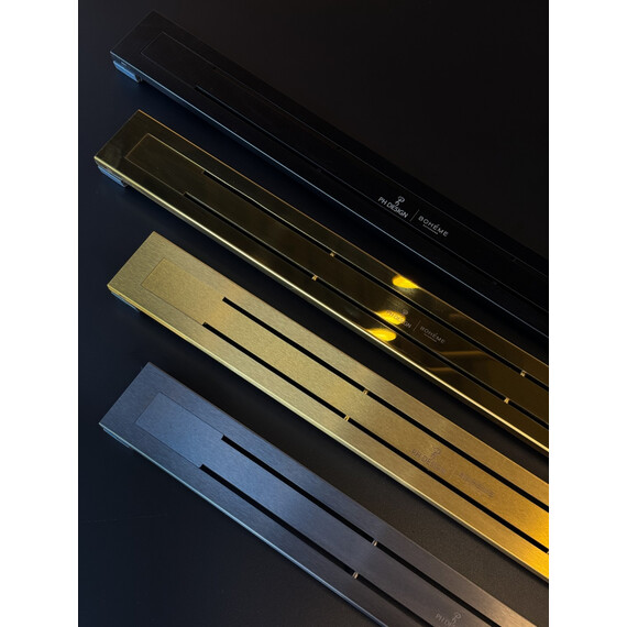 Трап Boheme Premium Linear 80 см 982-80-MG, золото матовое (под плитку) фото 2