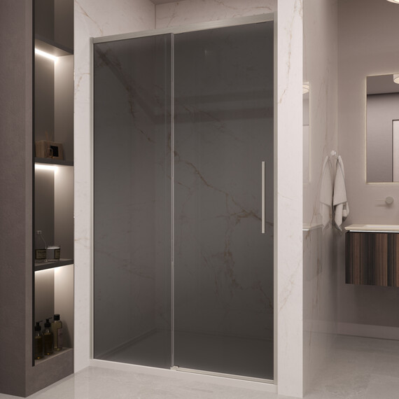 Душевая дверь Vincea Stella 120 см VDS-1ST120CGBN (стекло 8 мм) брашированный никель/тонированное фото 