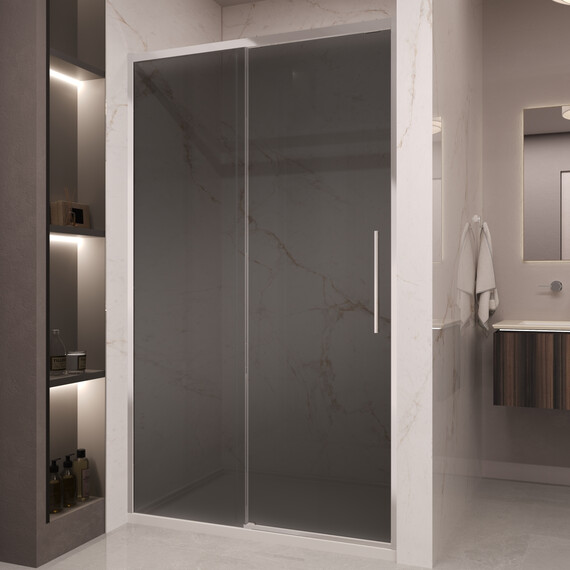 Душевая дверь Vincea Stella 120 см VDS-1ST120CG (стекло 8 мм) хром/тонированное фото 