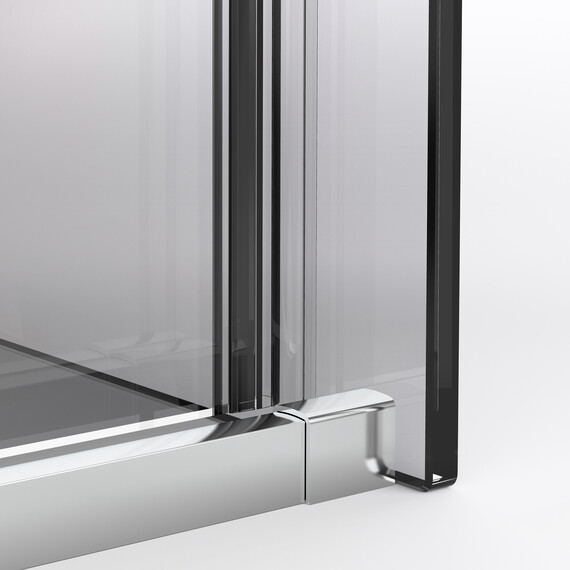 Душевое ограждение Vincea Stella 130x100 см VSR-1ST1013CLG (стекло 8 мм) брашированное золото/прозрачное фото 7