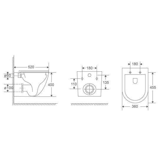 Унитаз подвесной безободковый Vincea Bien VT1-56TFS с ультратонкой крышкой микролифт (Система смыва торнадо) фото 9