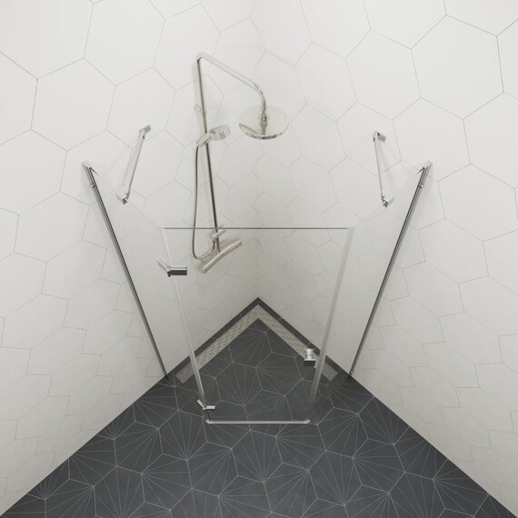 Душевое ограждение Triton Сигма 90x90 см Щ0000054219, хром/прозрачное фото 6