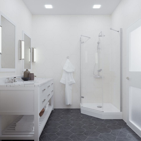 Душевое ограждение Triton Сигма 100x100 см Щ0000056815, хром/прозрачное фото 6