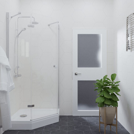 Душевое ограждение Triton Сигма 100x100 см Щ0000056815, хром/прозрачное фото 7