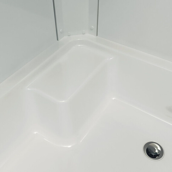 Душевое ограждение Triton Коралл 120x80 см R Щ0000061783, белый/мозаика фото 4