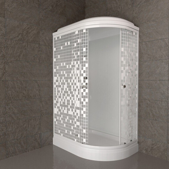 Душевая кабина Тритон Коралл 120x80 см L Щ0000061817, белый/мозаика фото 4