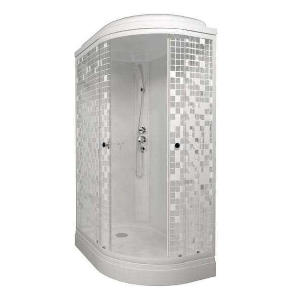 Душевая кабина Тритон Коралл 120x80 см L Щ0000061817, белый/мозаика фото 2