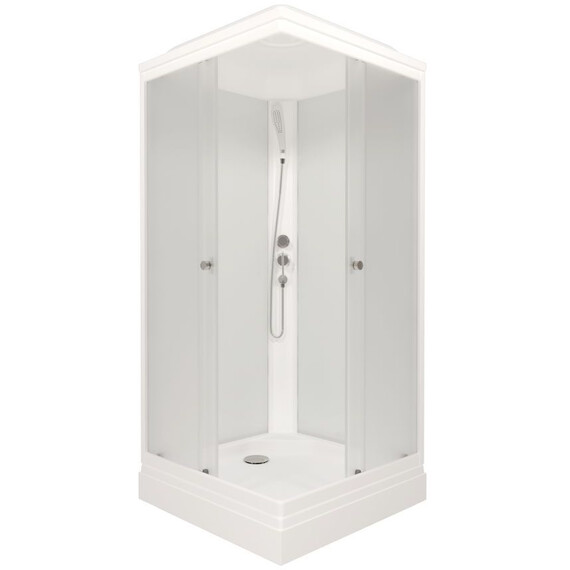Душевая кабина Тритон Вельвет 90x90 см Щ0000061852, белый/матовое фото 