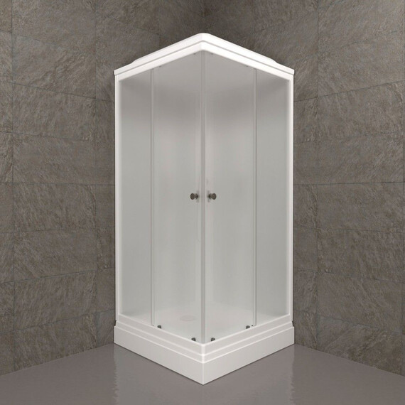 Душевая кабина Тритон Вельвет 90x90 см Щ0000061852, белый/матовое фото 3