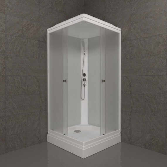 Душевая кабина Тритон Вельвет 90x90 см Щ0000061852, белый/матовое фото 4