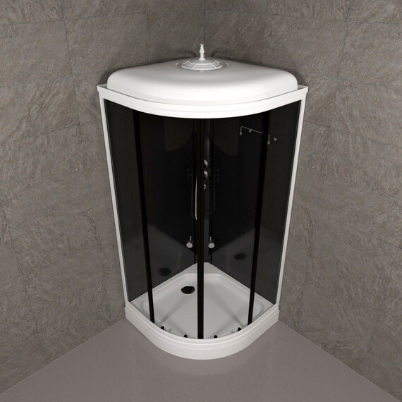 Душевая кабина Тритон Топ 90x90 см Щ0000064609, белый/прозрачное фото 4