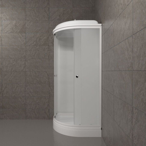 Душевая кабина Тритон Вельвет 80x80 см Щ0000064622, белый/матовое фото 3