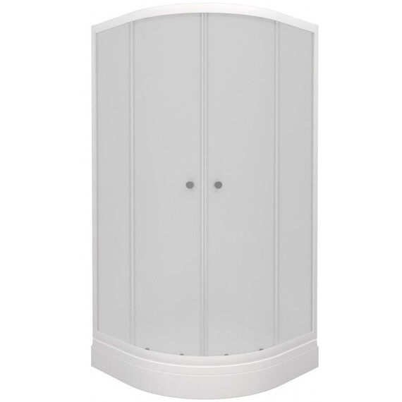 Душевое ограждение Triton Вельвет 80x80 см Щ0000064624, белый/матовое фото 