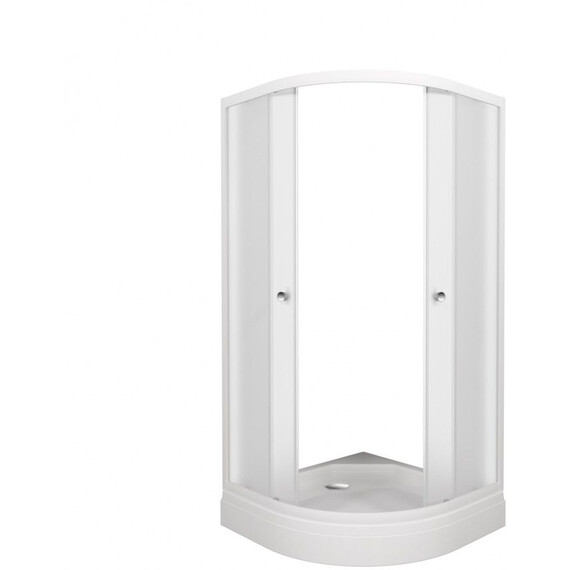 Душевое ограждение Triton Вельвет 80x80 см Щ0000064624, белый/матовое фото 2