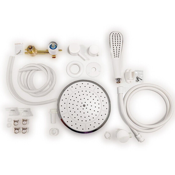 Душевая кабина Тритон Грэй 90x90 см Щ0000067300, белый/тонированное фото 18