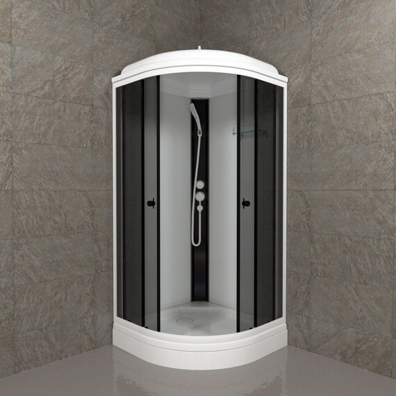 Душевая кабина Тритон Грэй 90x90 см Щ0000067300, белый/тонированное фото 3