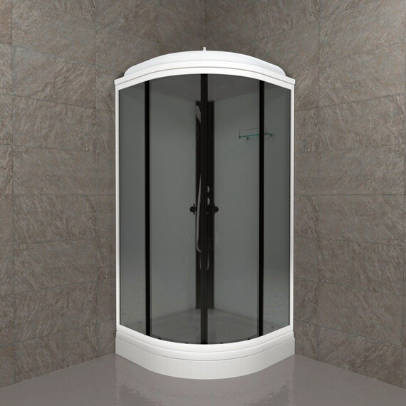 Душевая кабина Тритон Грэй 90x90 см Щ0000067300, белый/тонированное фото 4