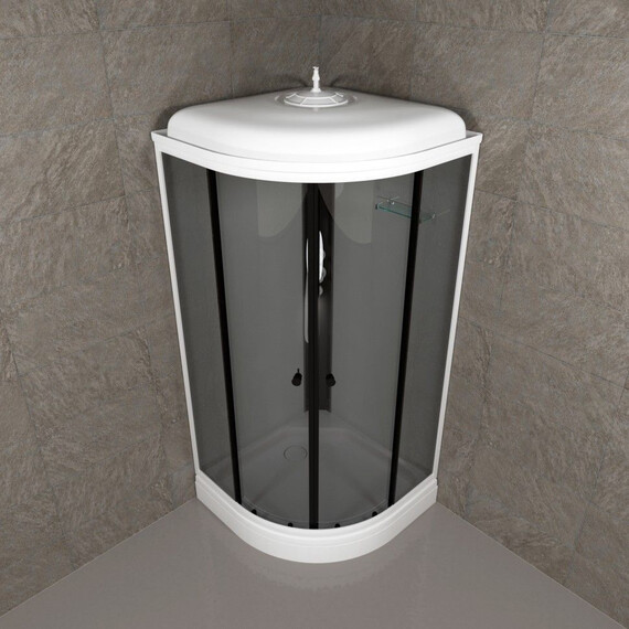 Душевая кабина Тритон Грэй 90x90 см Щ0000067300, белый/тонированное фото 5