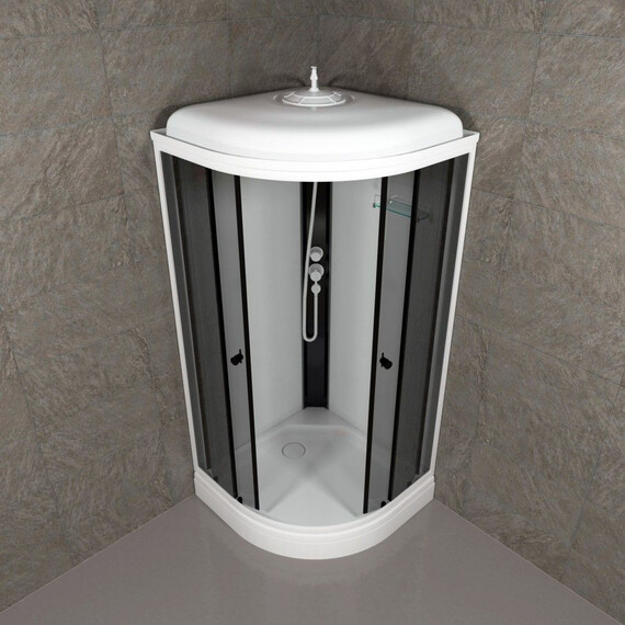 Душевая кабина Тритон Грэй 90x90 см Щ0000067300, белый/тонированное фото 6