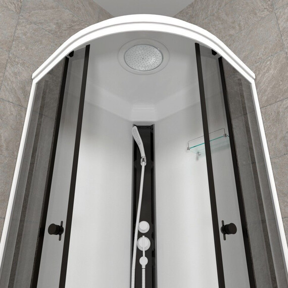 Душевая кабина Тритон Грэй 90x90 см Щ0000067300, белый/тонированное фото 7