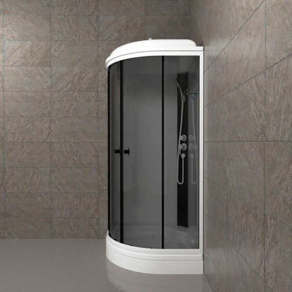 Душевая кабина Тритон Грэй 90x90 см Щ0000067300, белый/тонированное фото 9