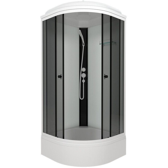Душевая кабина Тритон Грэй 90x90 см Щ0000067301, белый/тонированное фото 