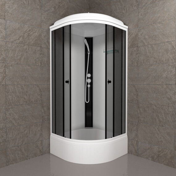 Душевая кабина Тритон Грэй 90x90 см Щ0000067301, белый/тонированное фото 2