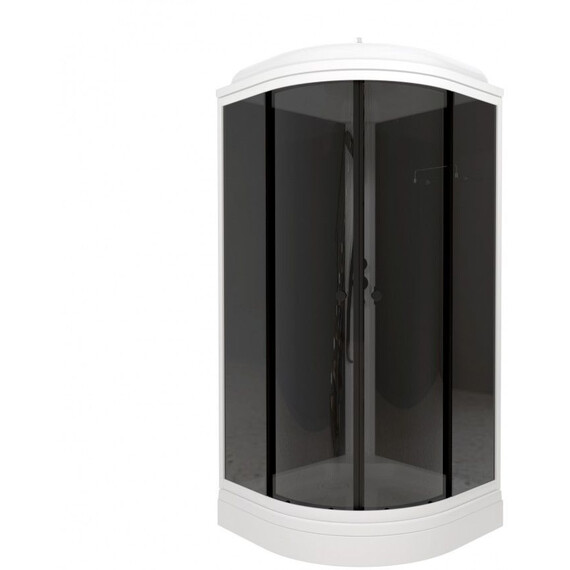 Душевая кабина Тритон Грэй 90x90 см Щ0000067302, белый/тонированное фото 2