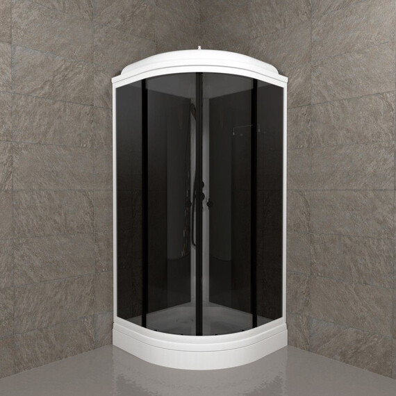 Душевая кабина Тритон Грэй 90x90 см Щ0000067302, белый/тонированное фото 4