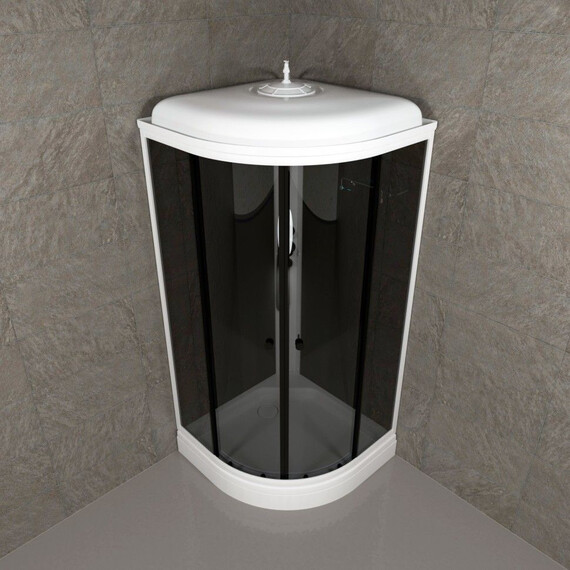 Душевая кабина Тритон Грэй 90x90 см Щ0000067302, белый/тонированное фото 5