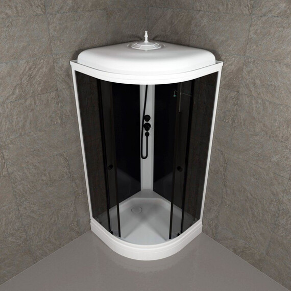 Душевая кабина Тритон Грэй 90x90 см Щ0000067302, белый/тонированное фото 6