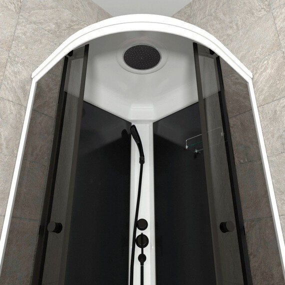 Душевая кабина Тритон Грэй 90x90 см Щ0000067302, белый/тонированное фото 7