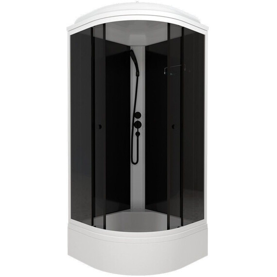 Душевая кабина Тритон Грэй 90x90 см Щ0000067303, белый/тонированное фото 