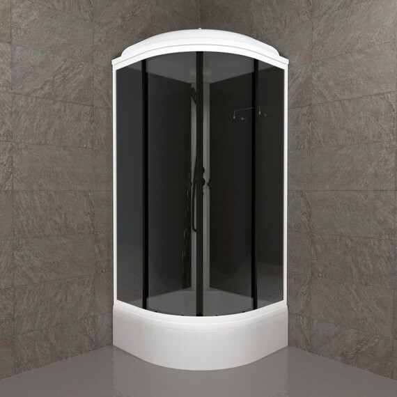 Душевая кабина Тритон Грэй 90x90 см Щ0000067303, белый/тонированное фото 4