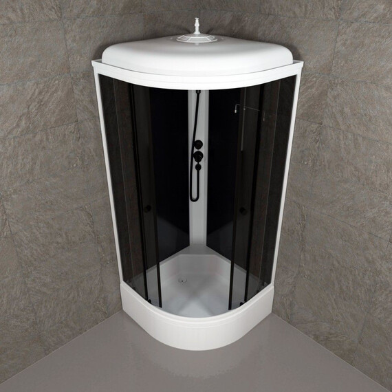 Душевая кабина Тритон Грэй 90x90 см Щ0000067303, белый/тонированное фото 5