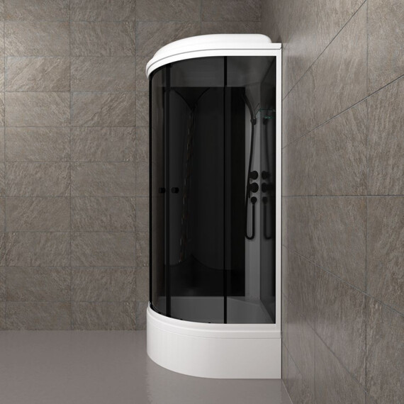 Душевая кабина Тритон Грэй 90x90 см Щ0000067303, белый/тонированное фото 8