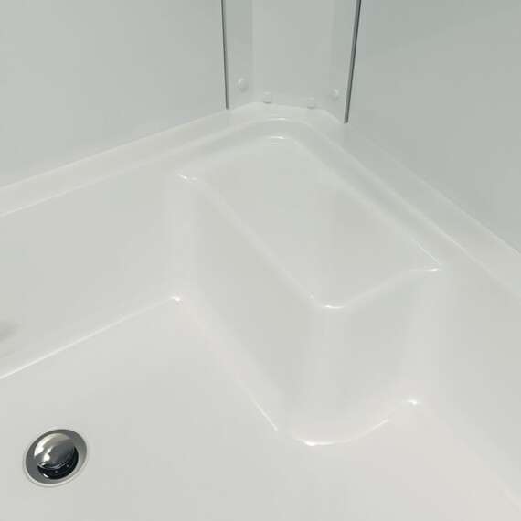 Душевая кабина Тритон Коралл 120x80 см L Щ0000068947, белый/узор фото 3