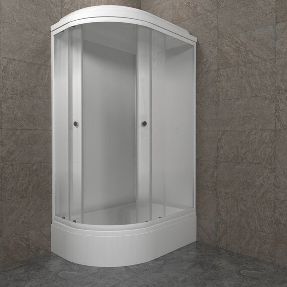 Душевая кабина Тритон Коралл 120x80 см R Щ0000068948, белый/матовое фото 3