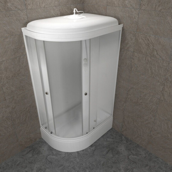 Душевая кабина Тритон Коралл 120x80 см R Щ0000068948, белый/матовое фото 4