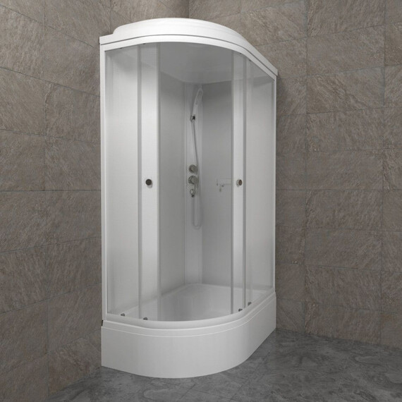 Душевая кабина Тритон Коралл 120x80 см R Щ0000068948, белый/матовое фото 7