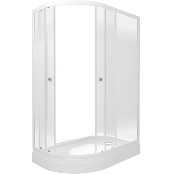 Душевое ограждение Triton Коралл 120x80 см R Щ0000068950, белый/узор фото 2